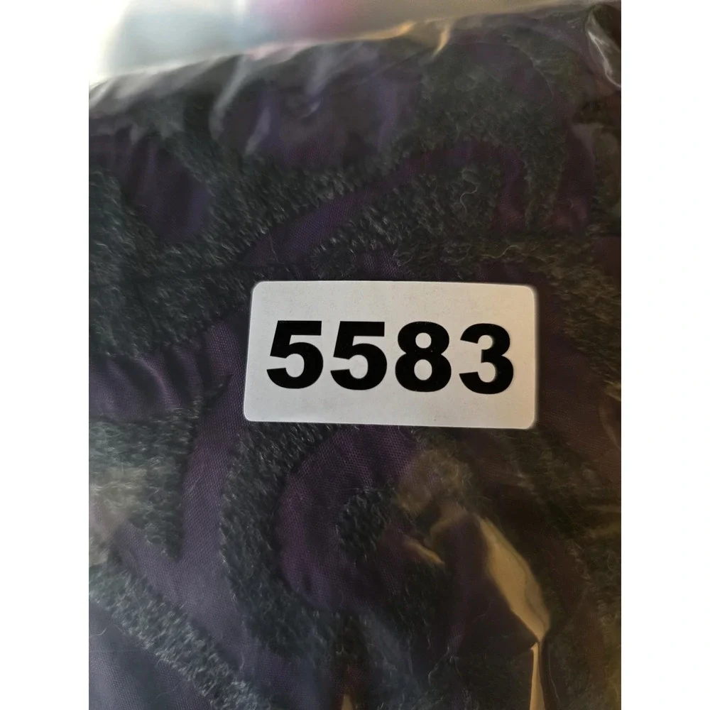 Kathleen Sommers Coat Womens Medium Purple‎ Paisley Single Button 3/4 Sleeve USA